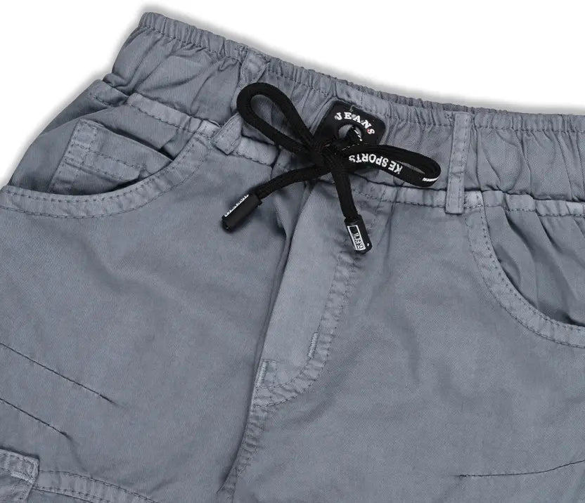 Boys Cargo Cotton Elastic Trouser