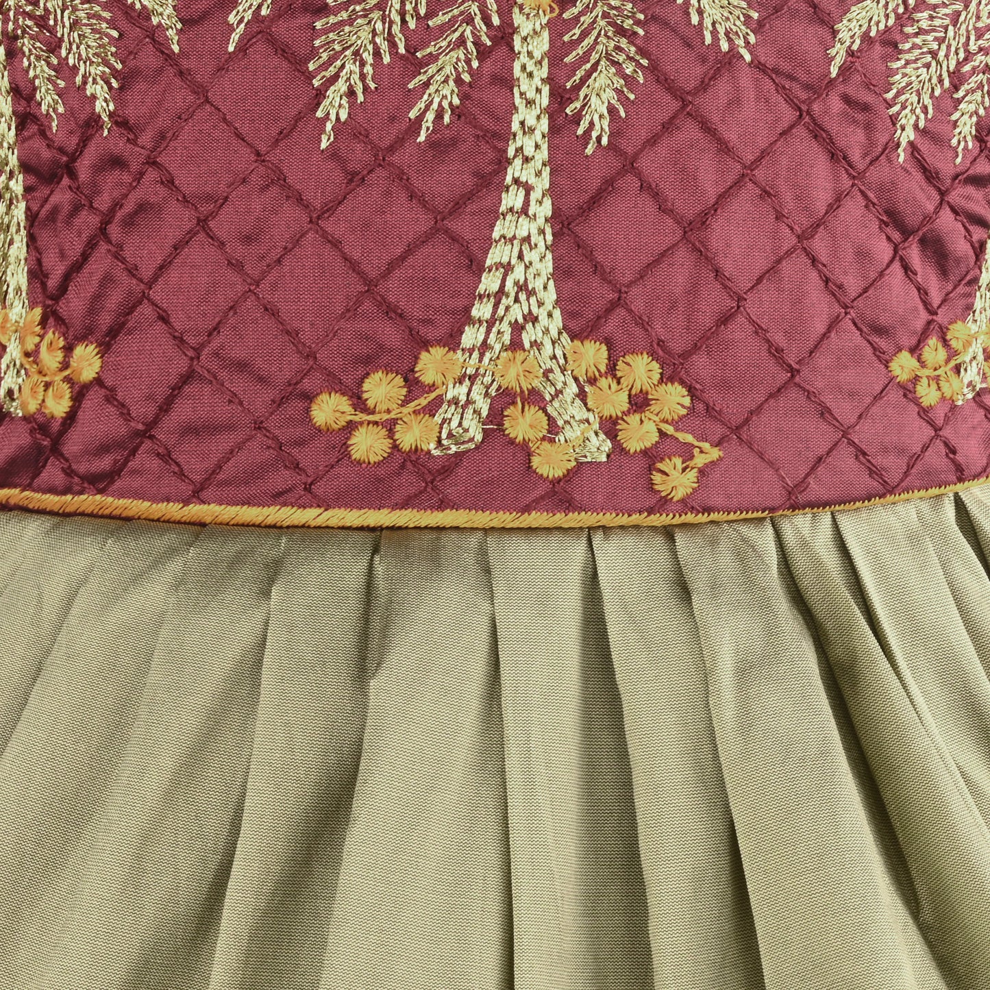 Buy Premium Maroon Baby Girl Ethnic Dress Online| Wedding Girls Dress | Girls Pongal Dress