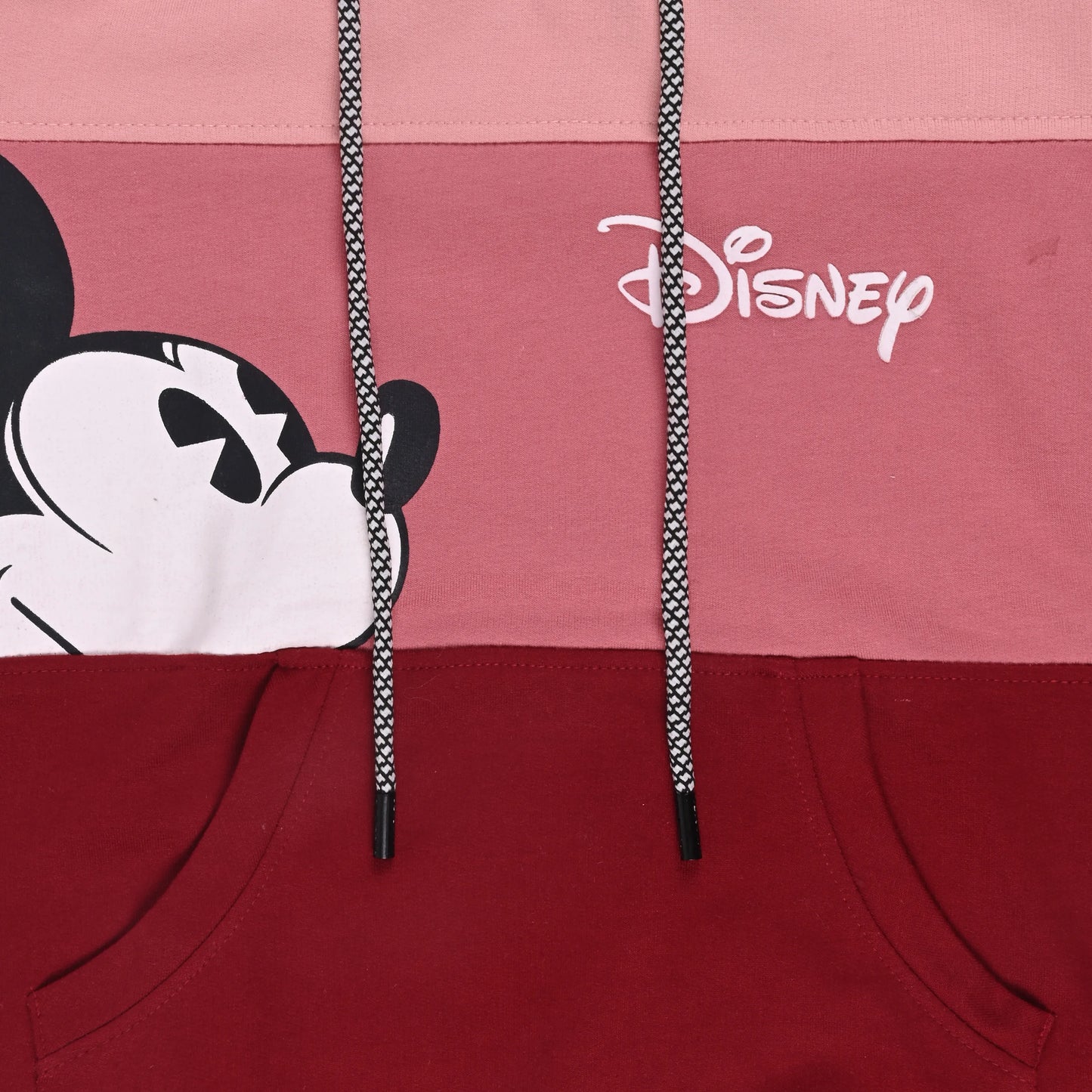 Boys Cotton Blend Disney Hoodie | Mickey Mouse Printed Hooded Sweatshirt with Kangaroo Pocket