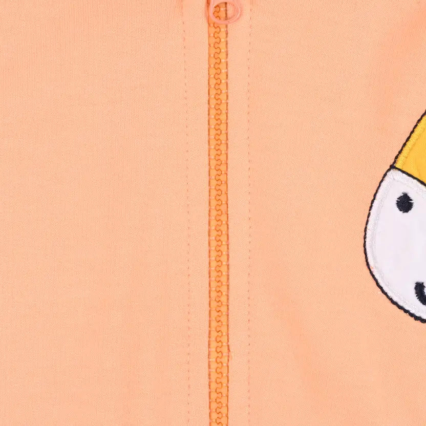 Wishkaro Unisex Cotton Applique Full Sleeve Hooded Sweatshirt