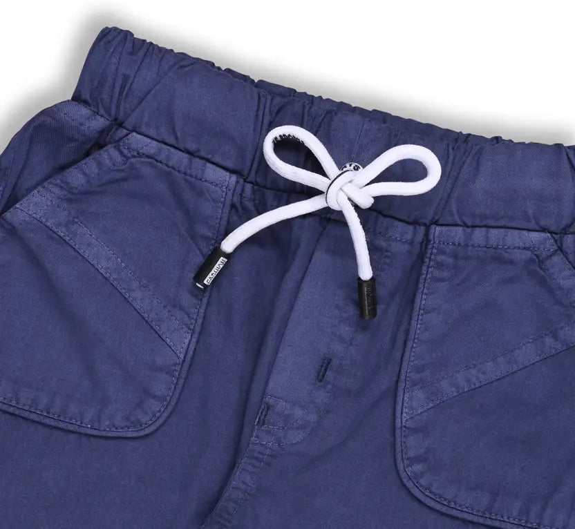 Boys Cargo Cotton Elastic Trouser