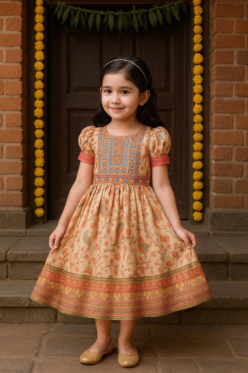 Buy Baby Girls Pongal Dresses | Girls Ethnic Festive Frocks Online
