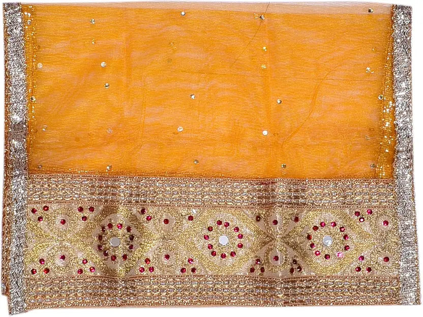 Girls Ethnic Wear Embroidered Ghagra Choli Dupatta Set