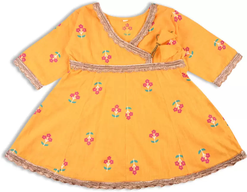 Girls Embroidered Sharara Set