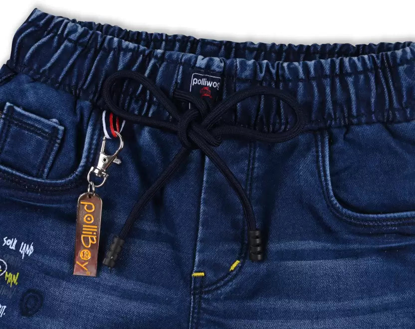 Boys Printed Denim Jeans