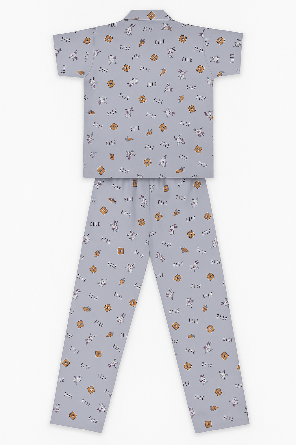 Unisex Printed Top and Bottom Pyjamas Night Dress