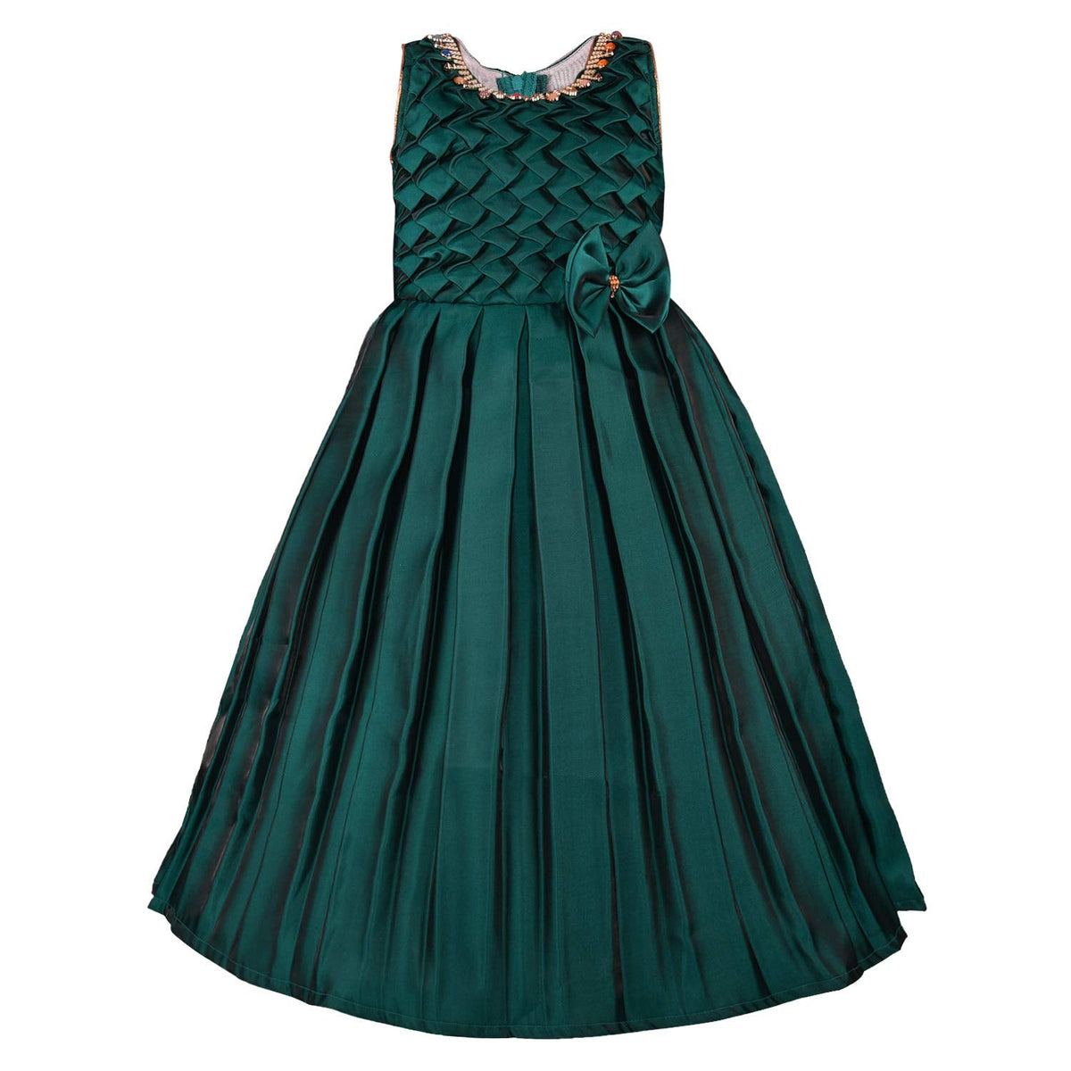 Girls Party Wear Gown Birthday Dress for Girls LF159grn