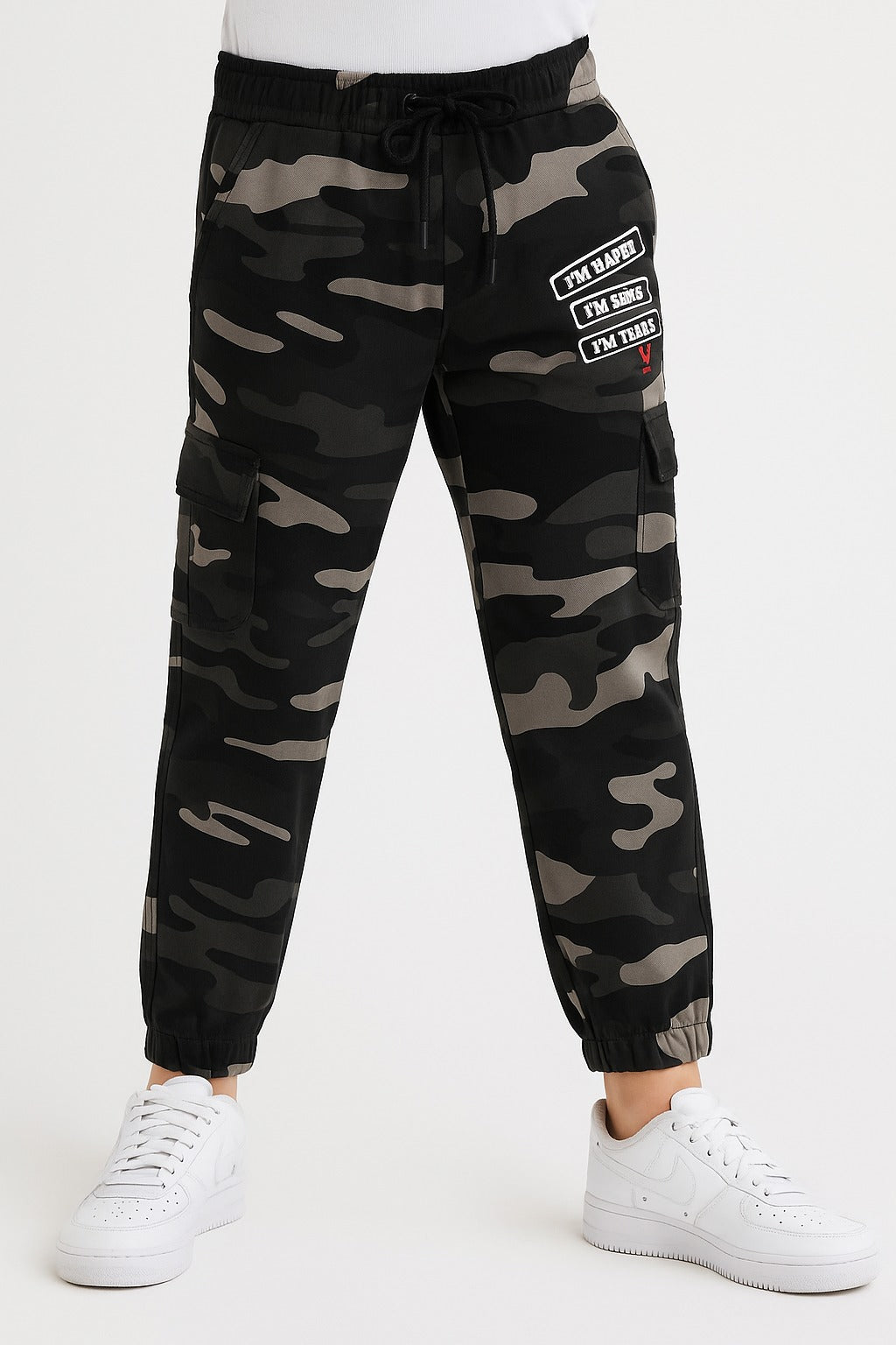Boys Khaki Regular Fit Jogger Jeans