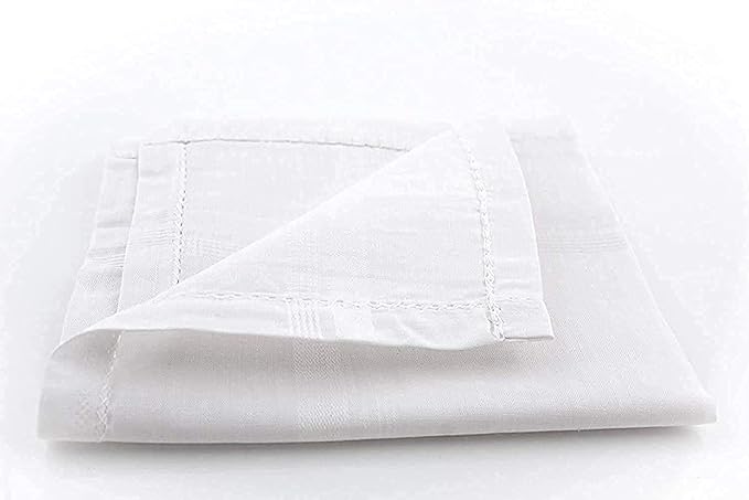 White Premium Fabric Handkerchief | Kids White Cotton Handkerchiefs | Soft Everyday Essentials