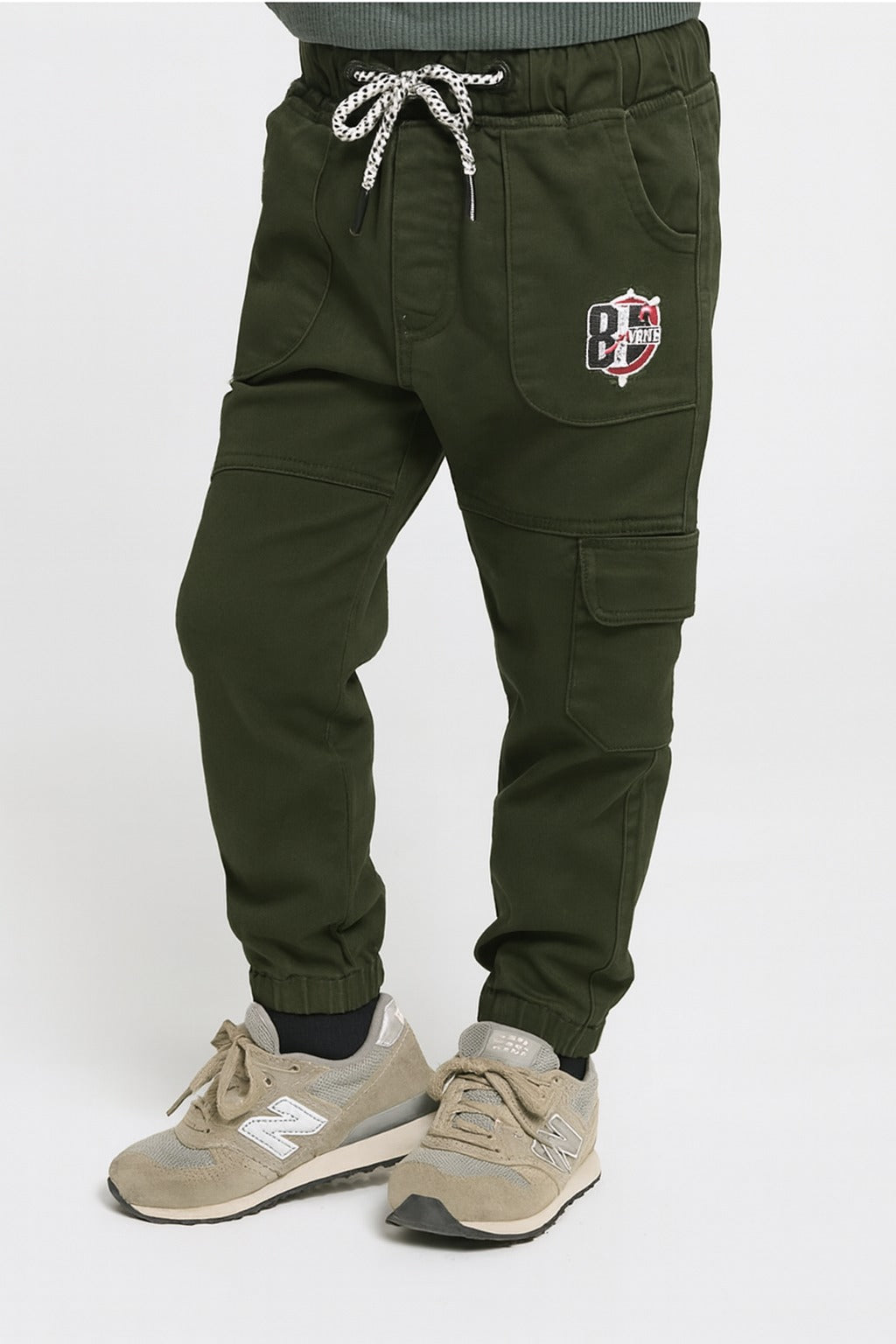 Boys Mid Rise Printed Jogger Fit Jeans
