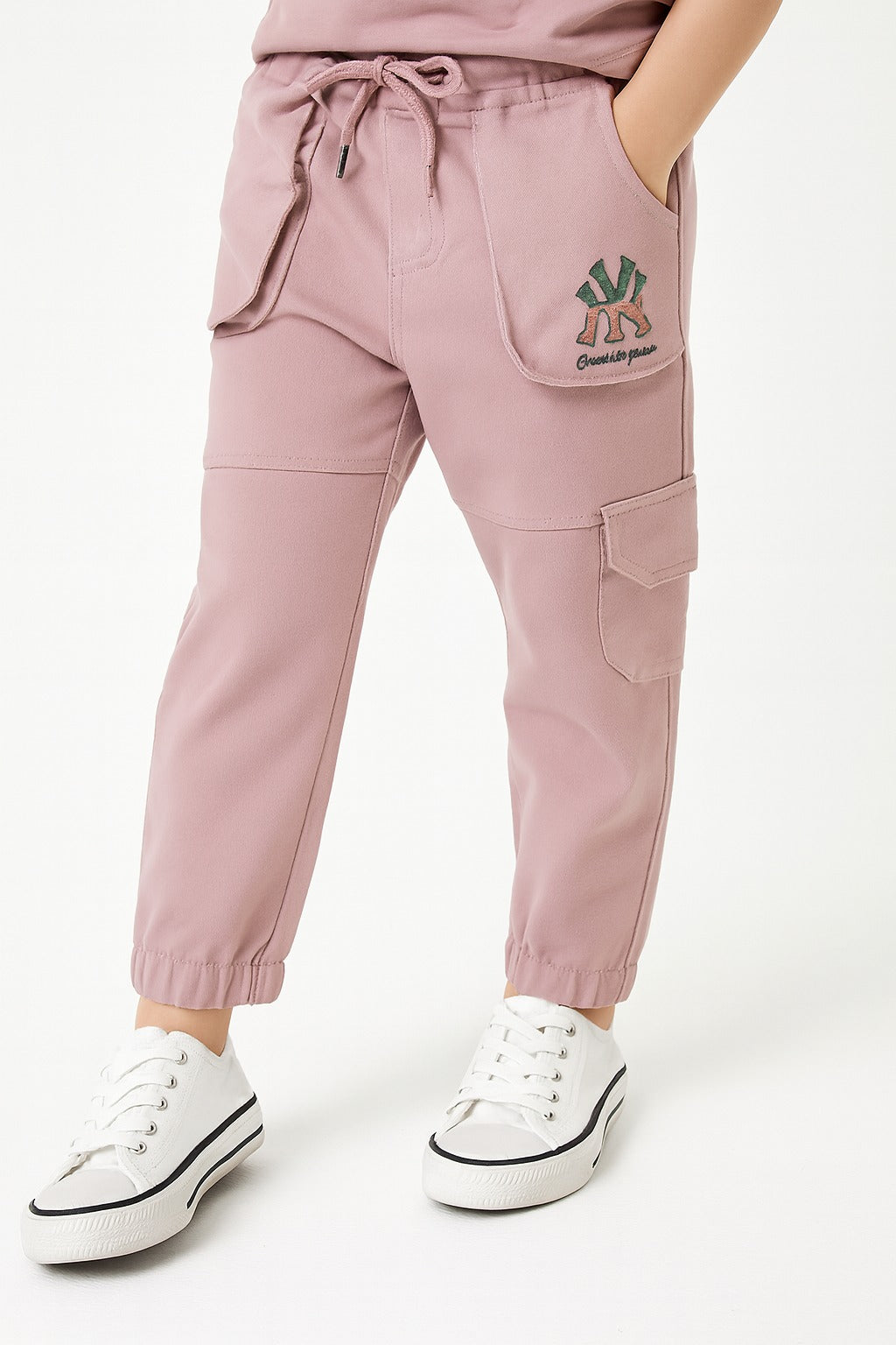 Boys Mid Rise Printed Jogger Fit Jeans