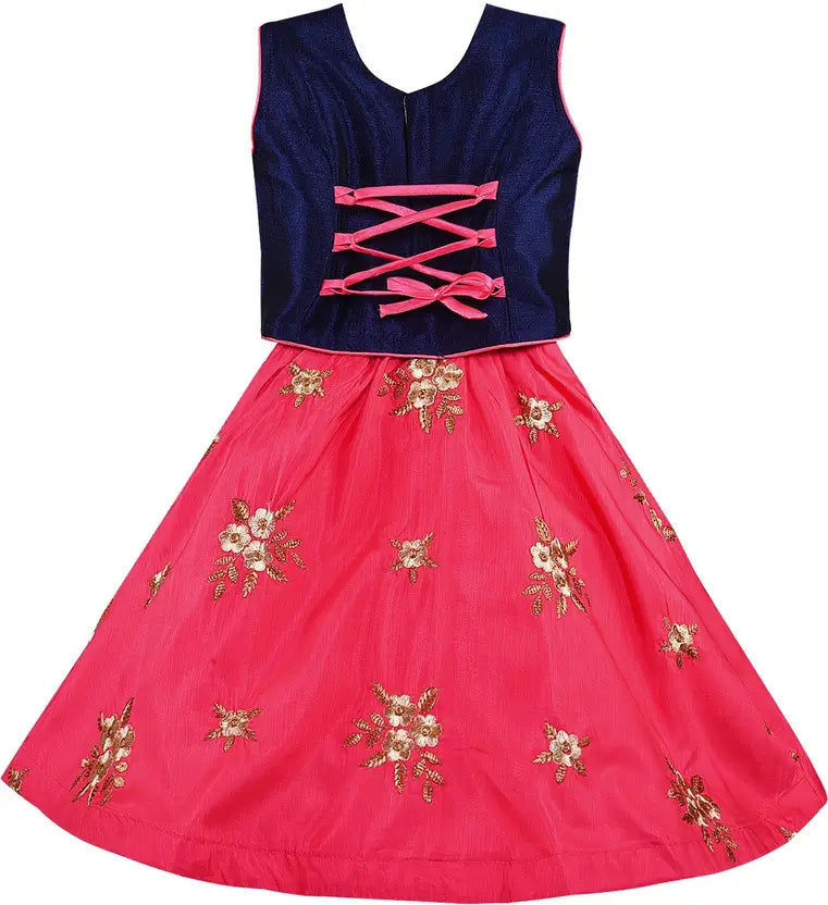 Girls Embroidered Lehenga Choli Ethnic Wear
