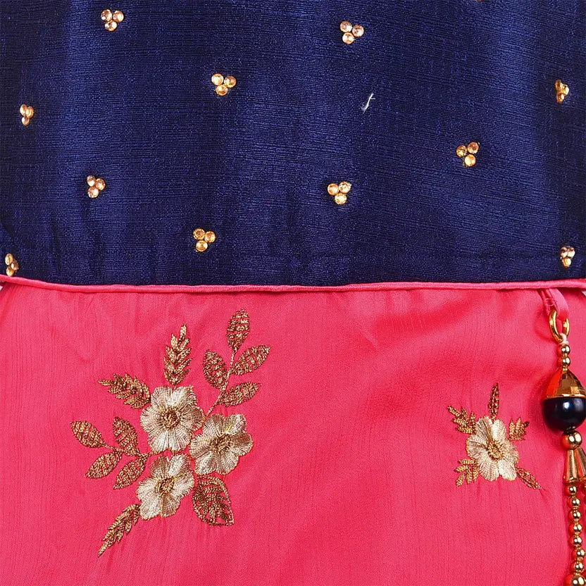 Girls Embroidered Lehenga Choli Ethnic Wear