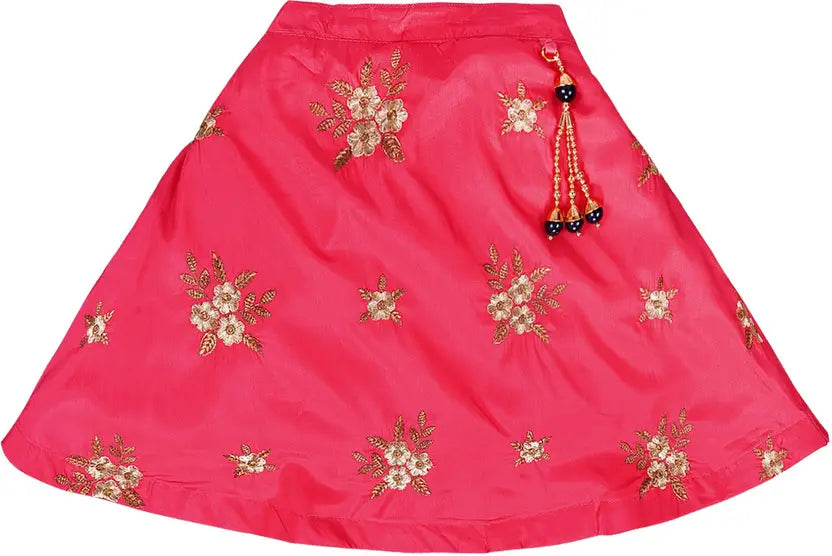 Girls Embroidered Lehenga Choli Ethnic Wear