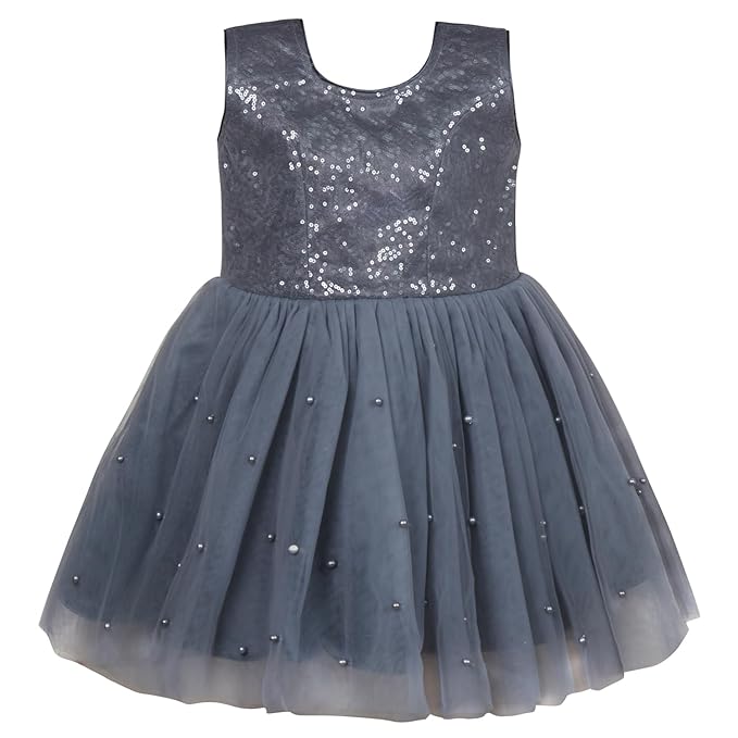 Wish Karo baby girls partywear frocks dress for girls fe3038gryJKTWHTF