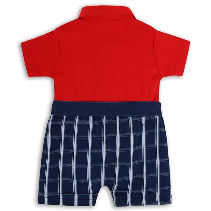 Boys Patch work T- Shirt And Dungaree