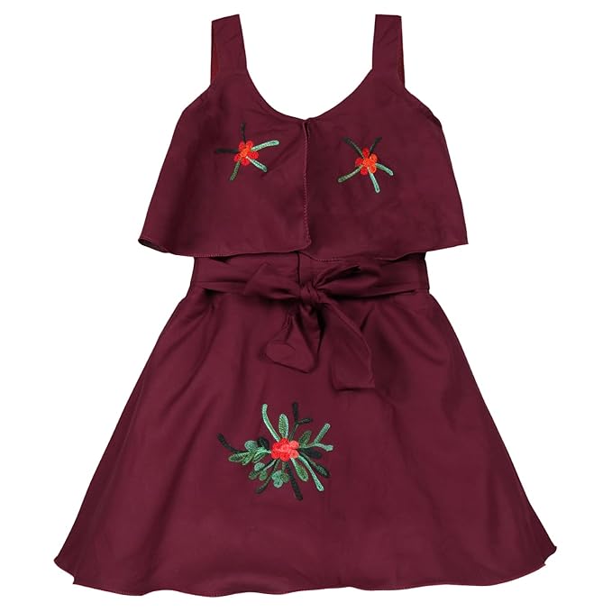 Wish Karo Baby Girls Frock Dress-(csl244nbnw_Navy Blue_1-2yrs)