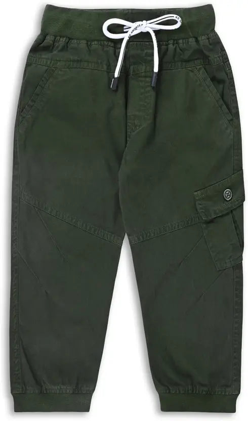 Boys Cargo Cotton Elastic Trouser