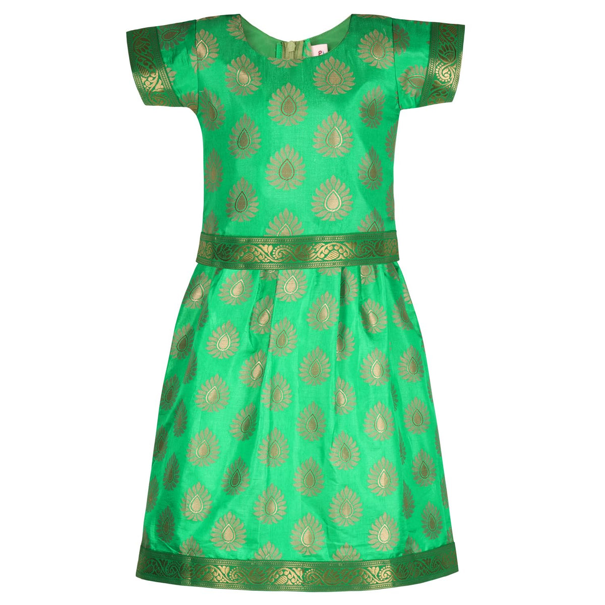 Buy Premium Baby Girls Silk Pattu Pavadai Dress Online