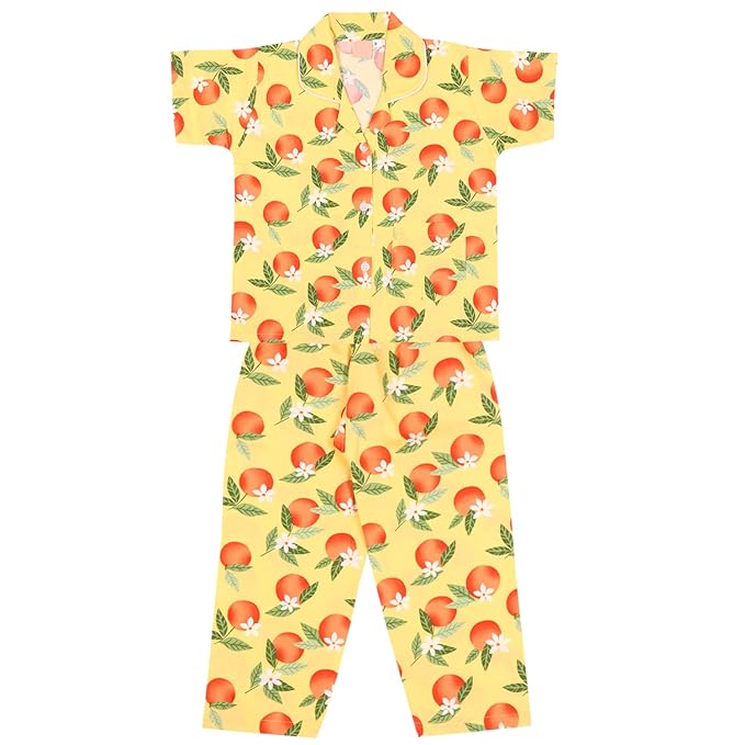Unisex Printed Top and Bottom Pyjamas Night Dress