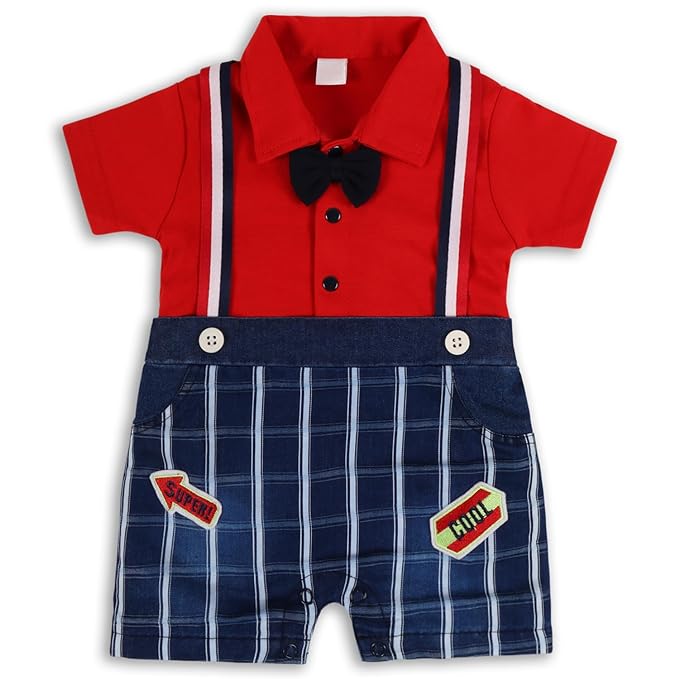 Boys Patch work T- Shirt And Dungaree