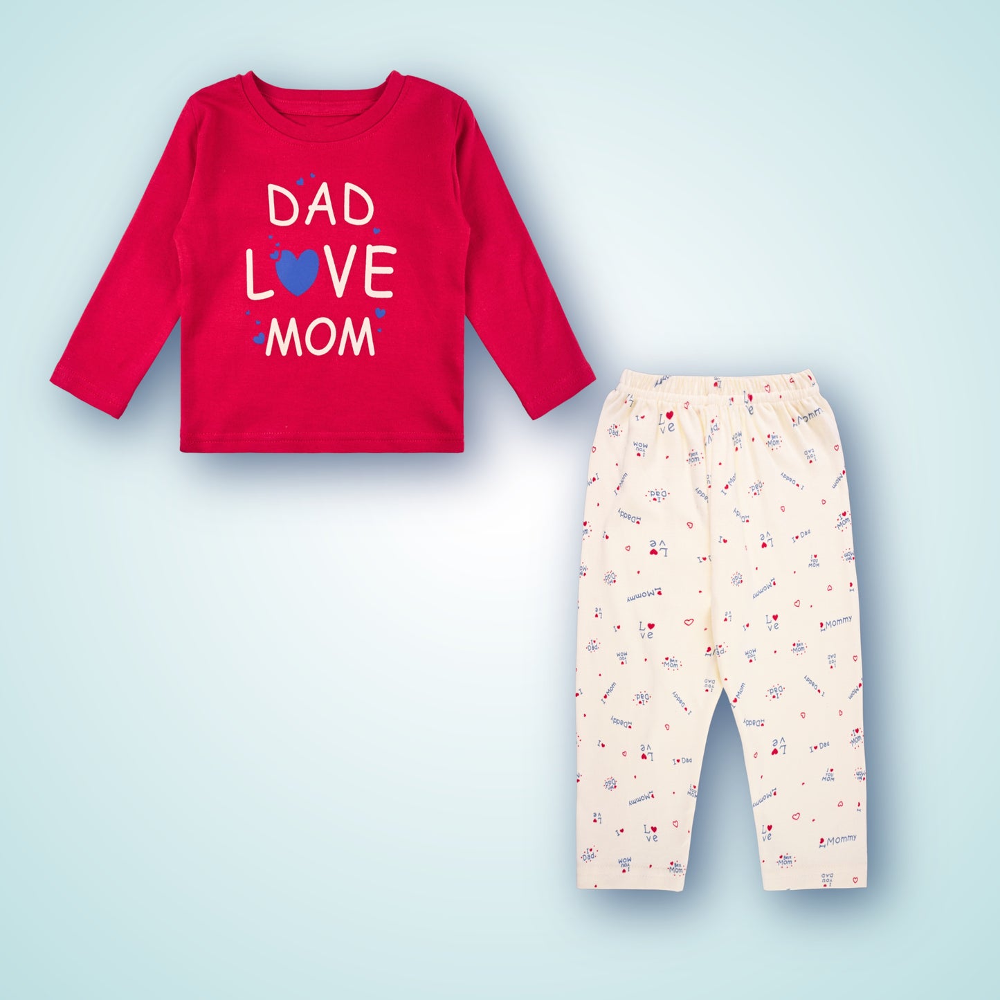 Girls and Boys Printed Top and Bottom Set