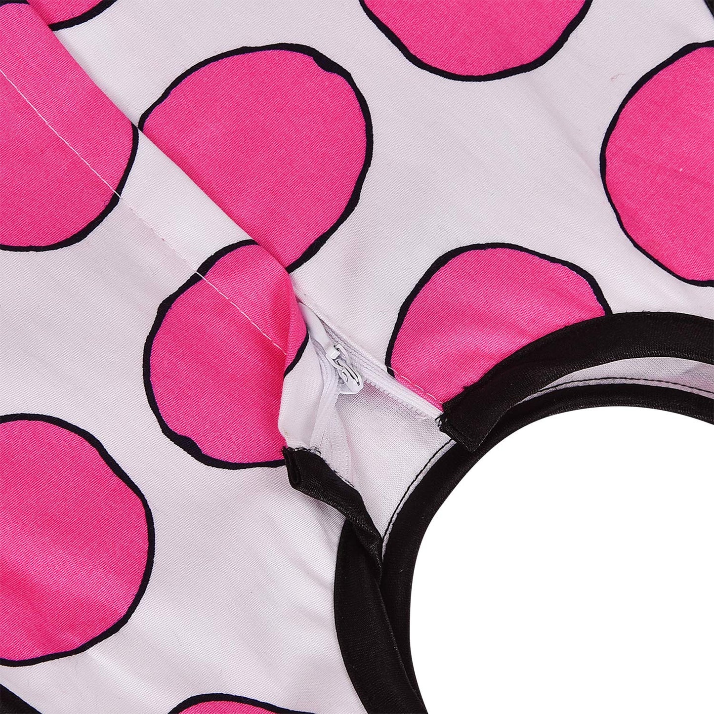 Girls Summer Cotton Polka Dot Printed A-line Dress