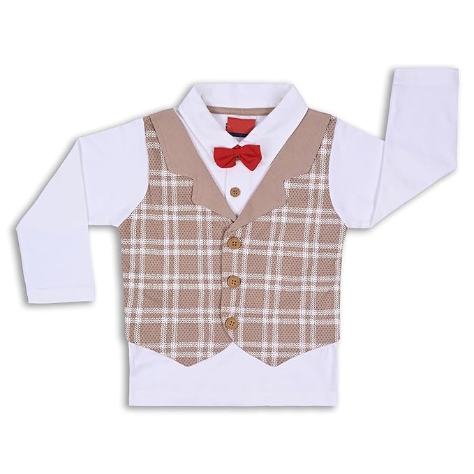 Boys Shirt With Attached Waistcoat and Pant