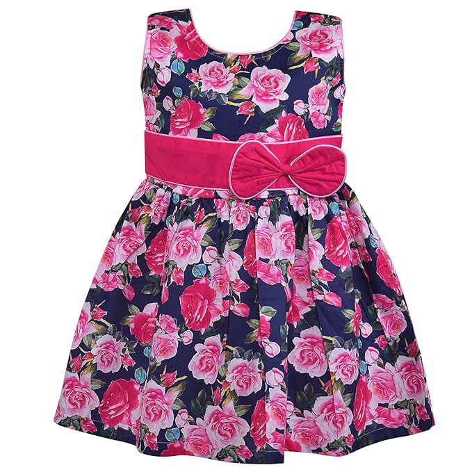 Girls Cotton Printed Summer Casual Dress