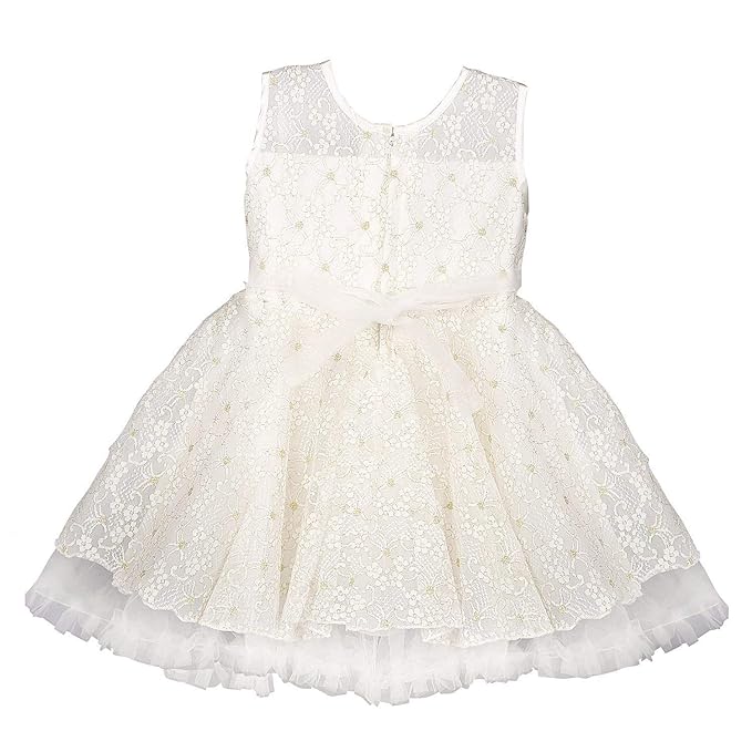Girls Circular Flare Net Dress