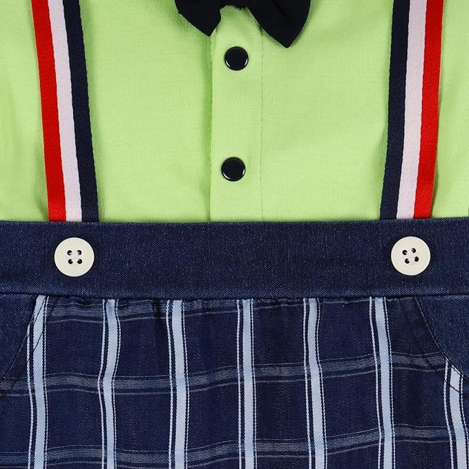 Boys Patch work T- Shirt And Dungaree