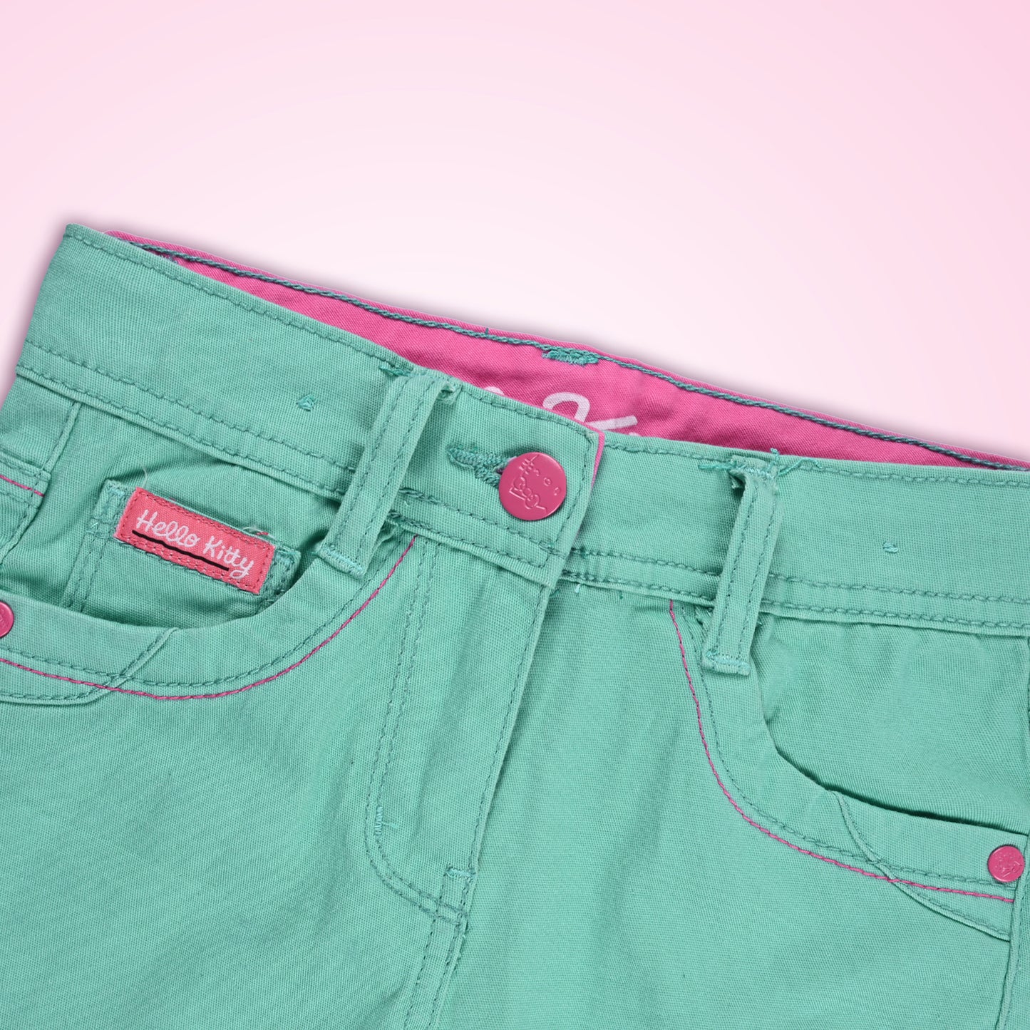 Girls 3/4th Embroidered Jeans