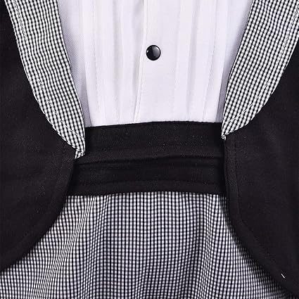 Boys Attached Coat Rompers with Bow Tie