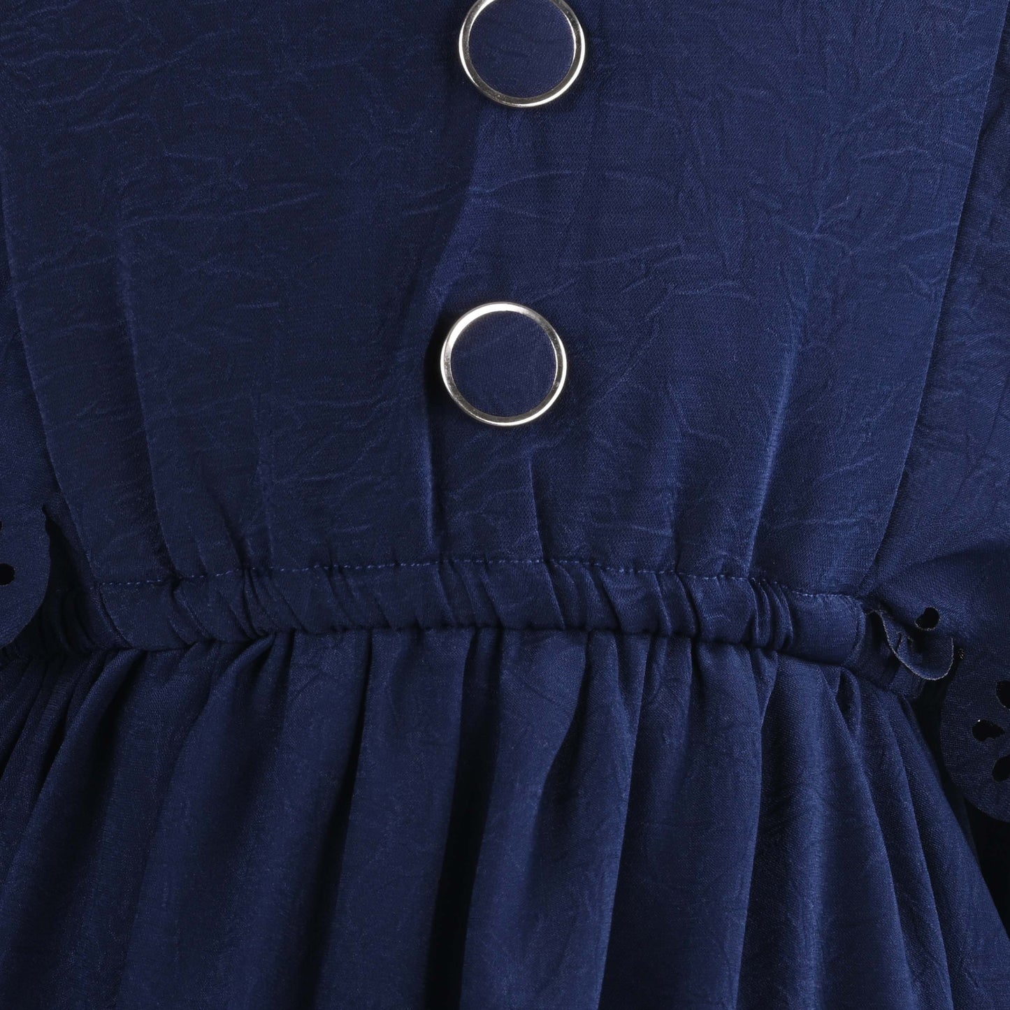 Girls Kaftan Style Casual Dress with Cutout Detail