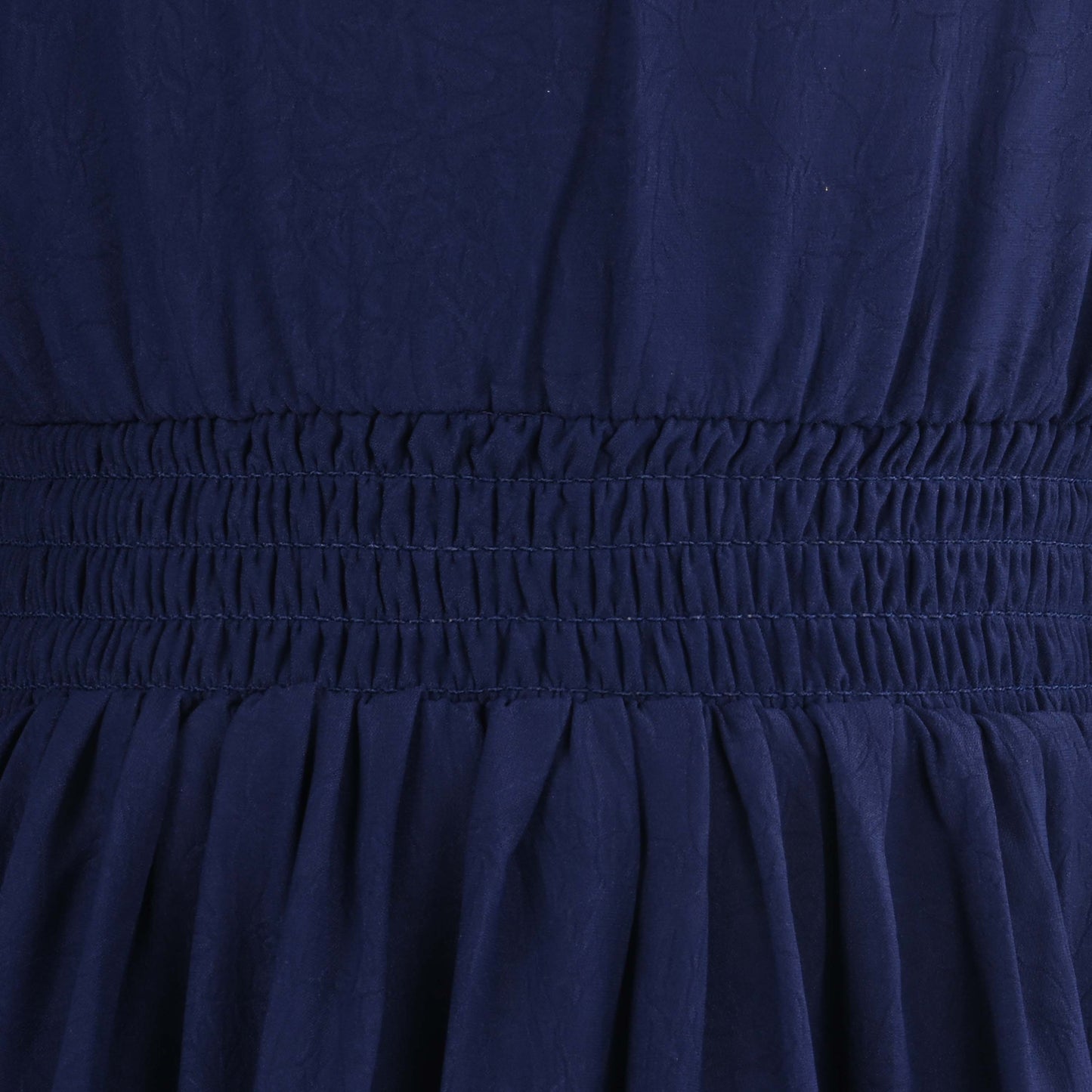 Girls Floral Applique Solid Flared Casual Dress