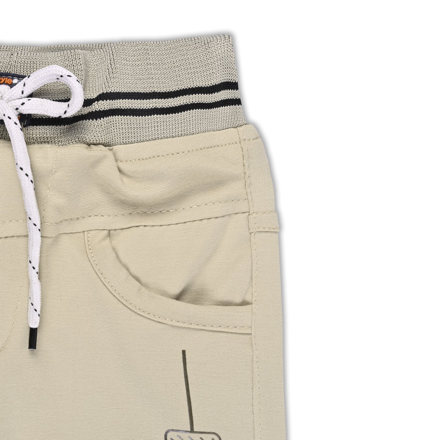 Boys Printed Elastic Casual Trouser