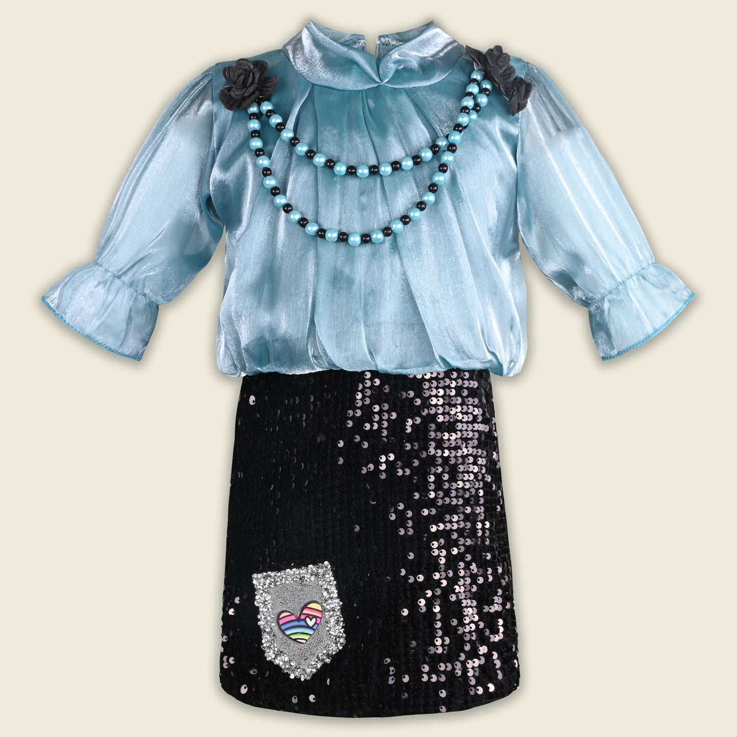 Girls Sequin Embellished Premium Party Dress