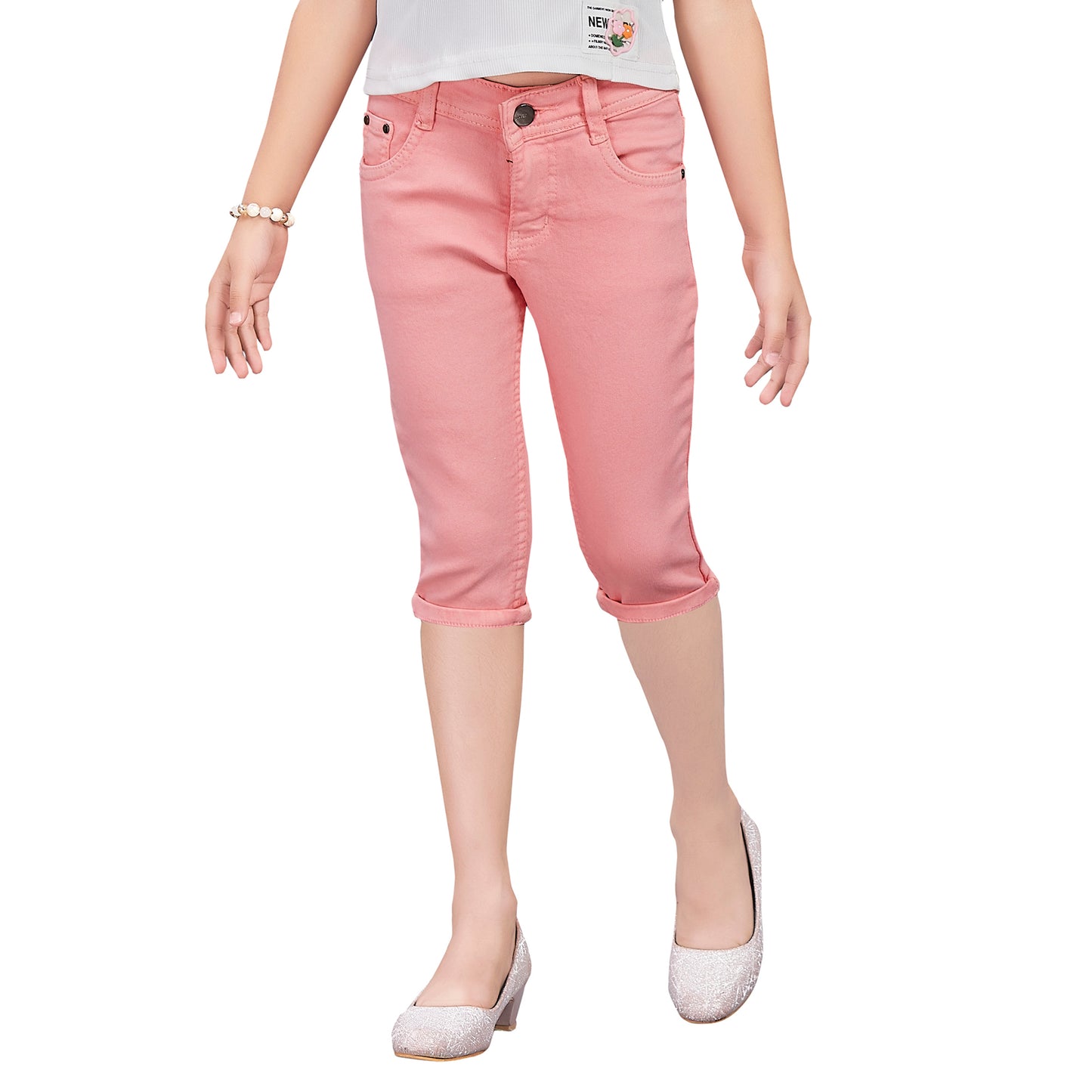 Girls Mid-Rise Summer Jeans