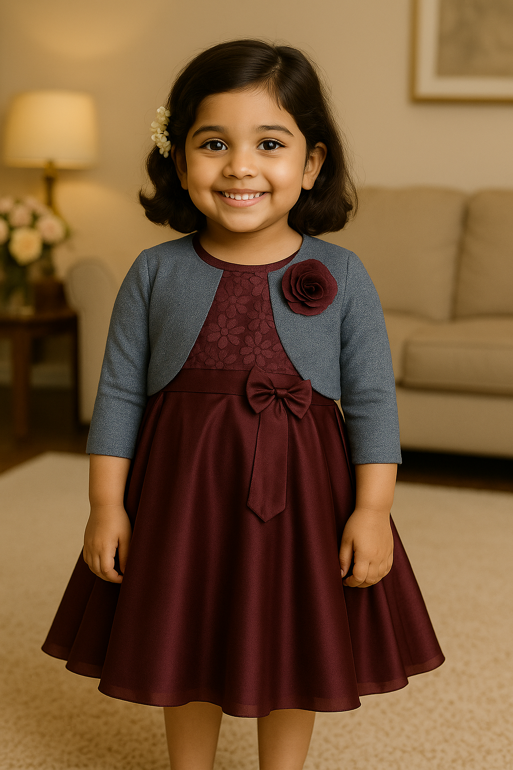 Wish Karo Baby Girls Frocks Dress-(fe2644pplJKTBLUS)