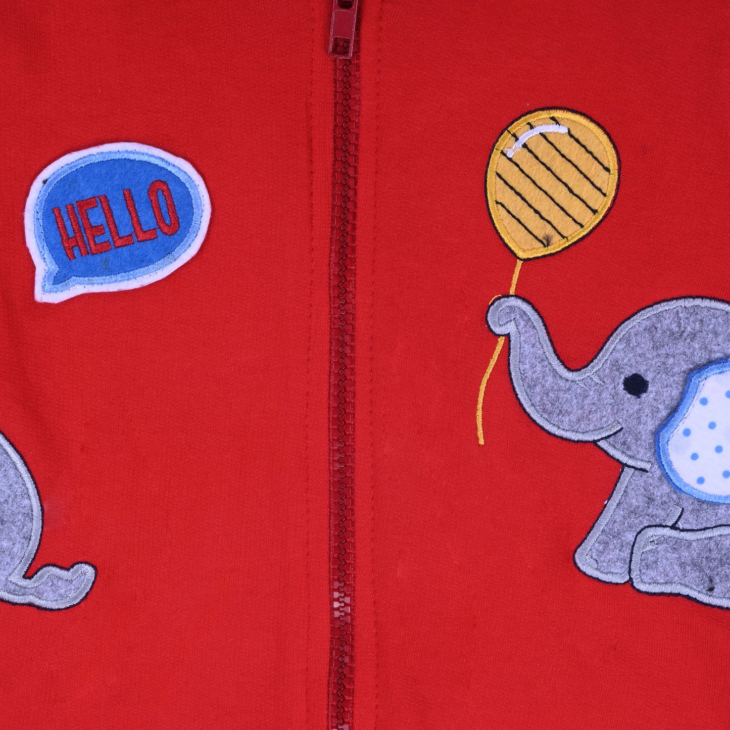 Unisex Cotton Applique Full Sleeve Hooded Sweatshirt-T305rd
