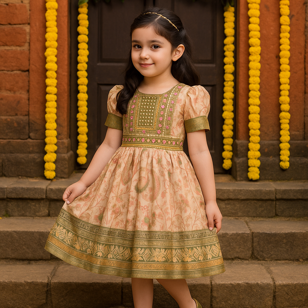 Buy Baby Girls Navratri & Diwali Dresses | Girls Ethnic Festive Frocks Online