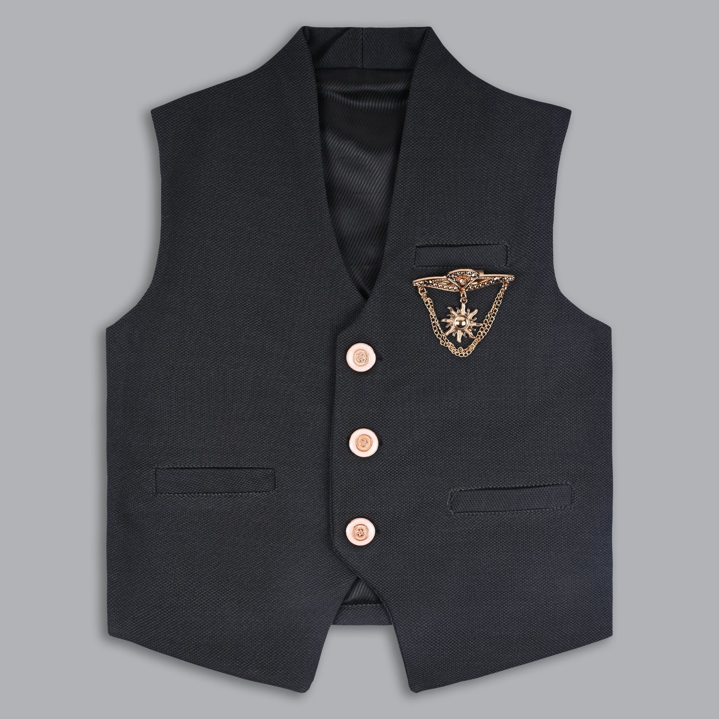 Wish Karo Shirt With Waistcoat And Pant For Boys