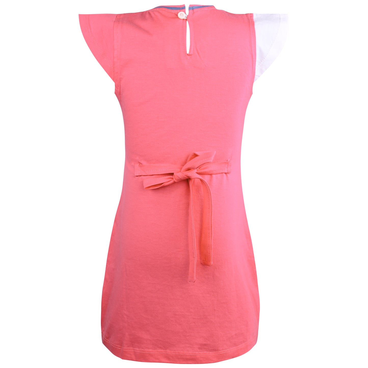 Girls Printed Fit and Flare Cap Sleeve Frock Dress