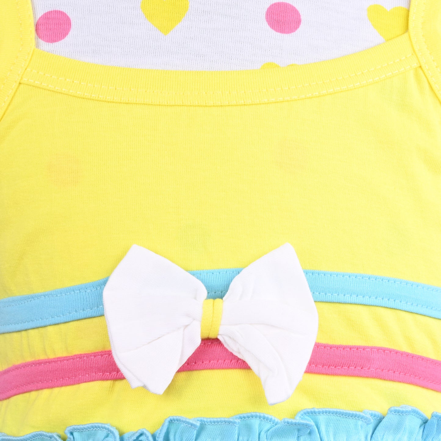 Girls Printed Fit and Flare Cap Sleeve Frock Dress