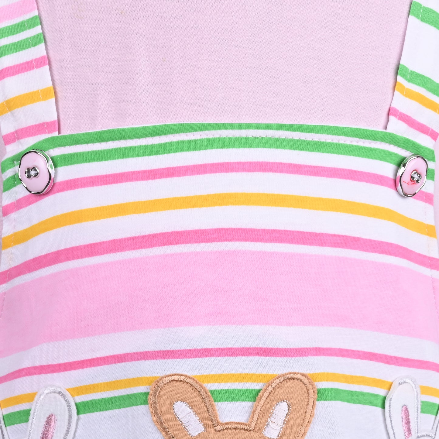 Girls Stripes Fit and Flare Cap Sleeve Frock Dress