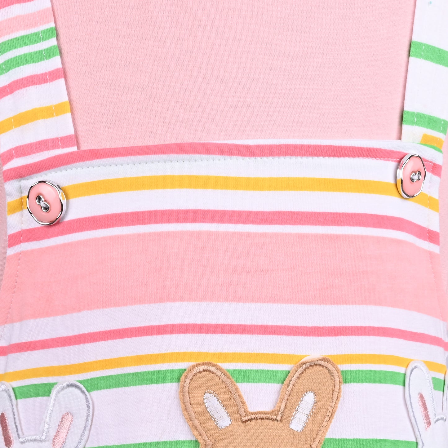 Girls Stripes Fit and Flare Cap Sleeve Frock Dress