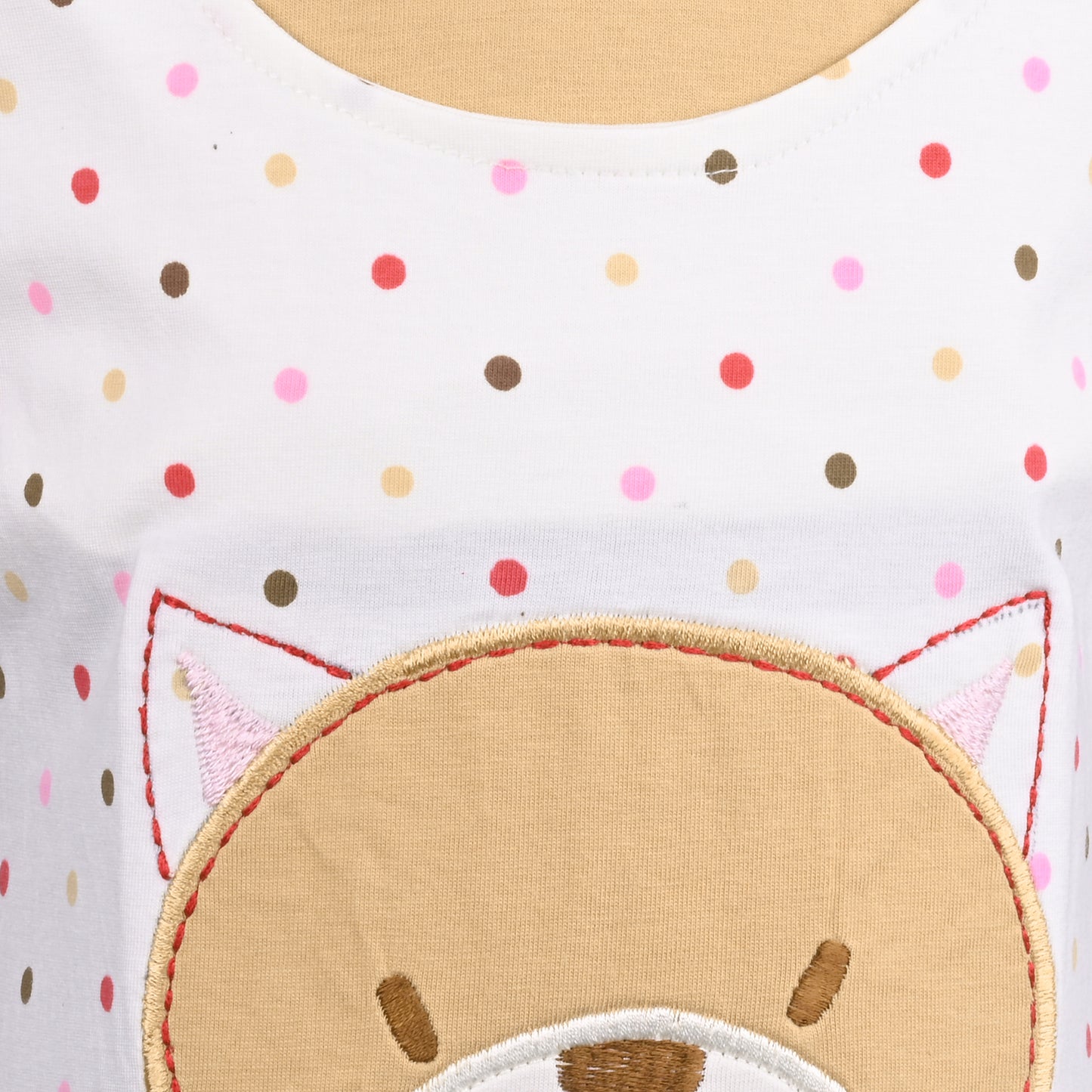 Girls Polka Print Fit and Flare Cap Sleeve Frock Dress