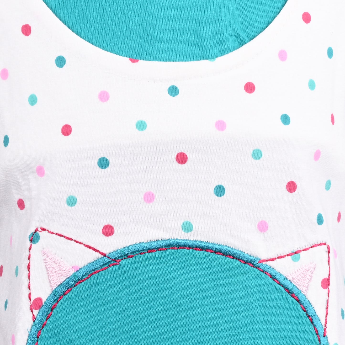 Girls Polka Print Fit and Flare Cap Sleeve Frock Dress