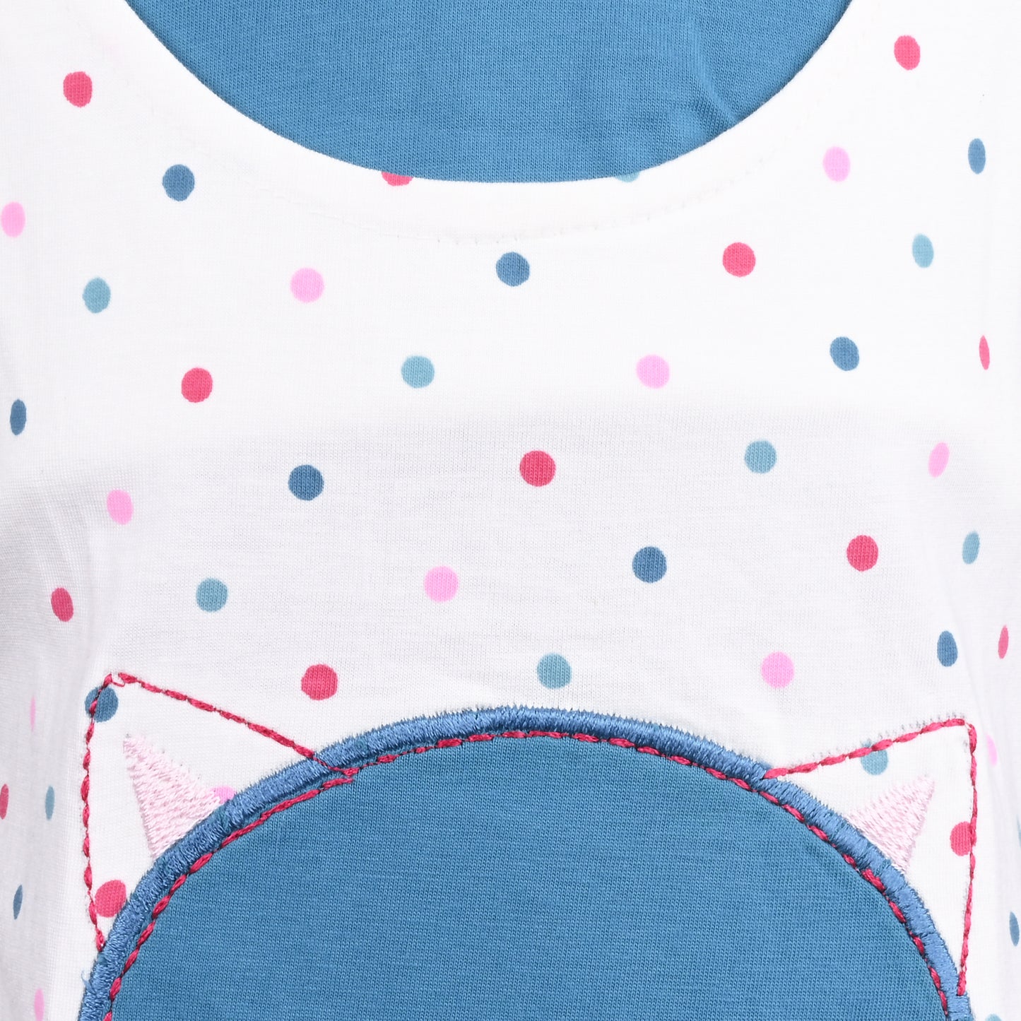 Girls Polka Print Fit and Flare Cap Sleeve Frock Dress