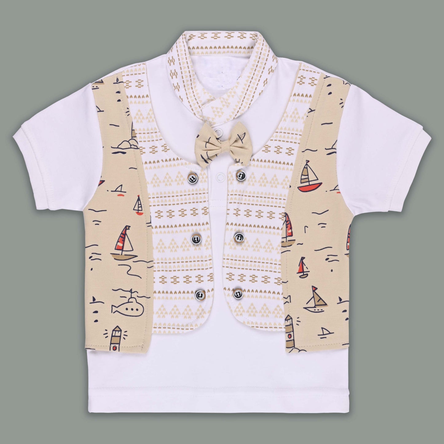 Boys Cotton T-shirt and Shorts Partywear Set
